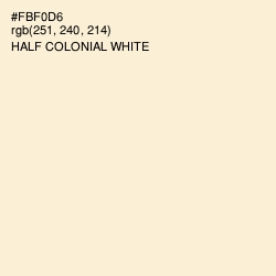 #FBF0D6 - Half Colonial White Color Image